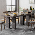 Loomie 70.8 Inch Dining Table, Rustic Farmhouse Kitchen Table for 6-8 People