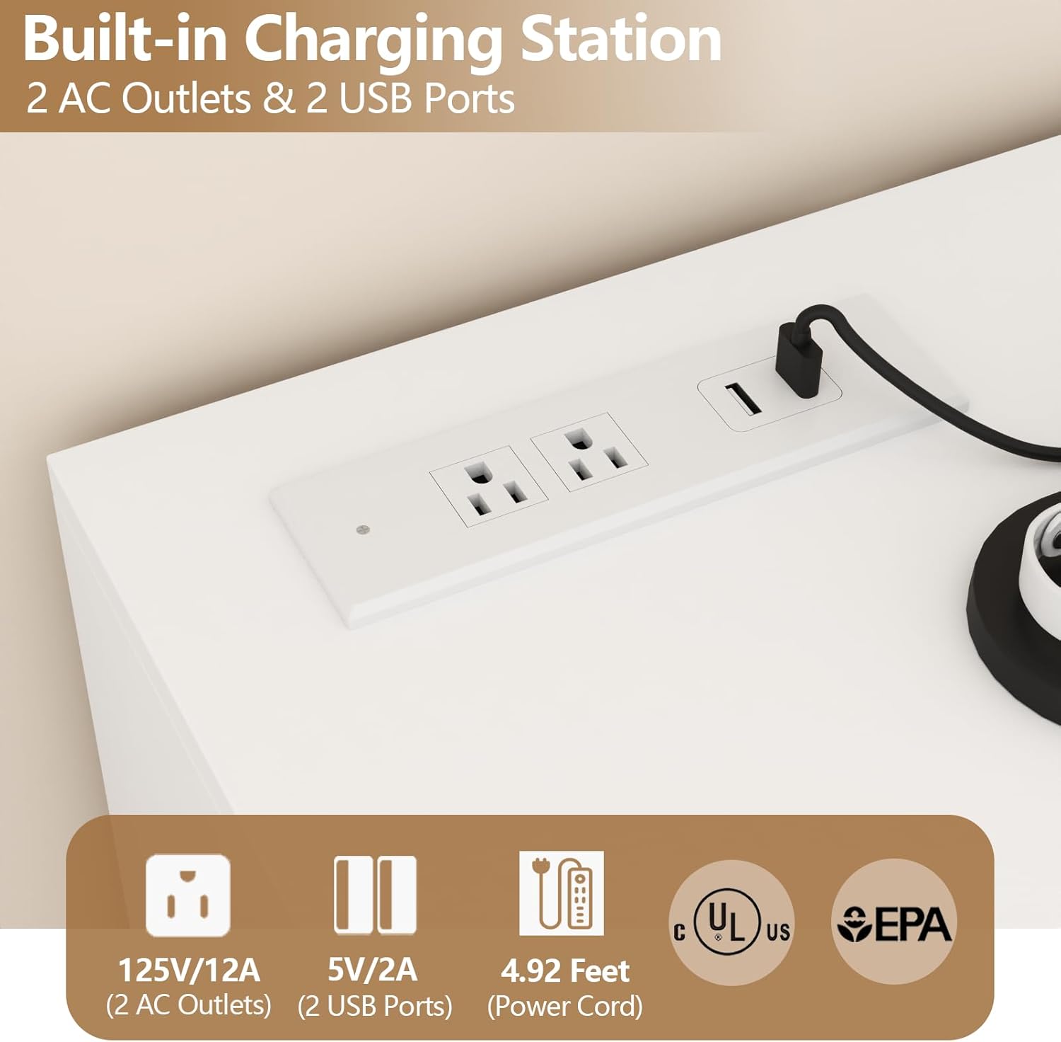 Loomie 9 Drawer Triple Dresser with Charging Station & Led Lights for Bedroom,Long 63" White Dresser TV Stand for TVs up to 75",Wide Large Drawer Dressers Organizer with 3 Open Cubbies for Hallway