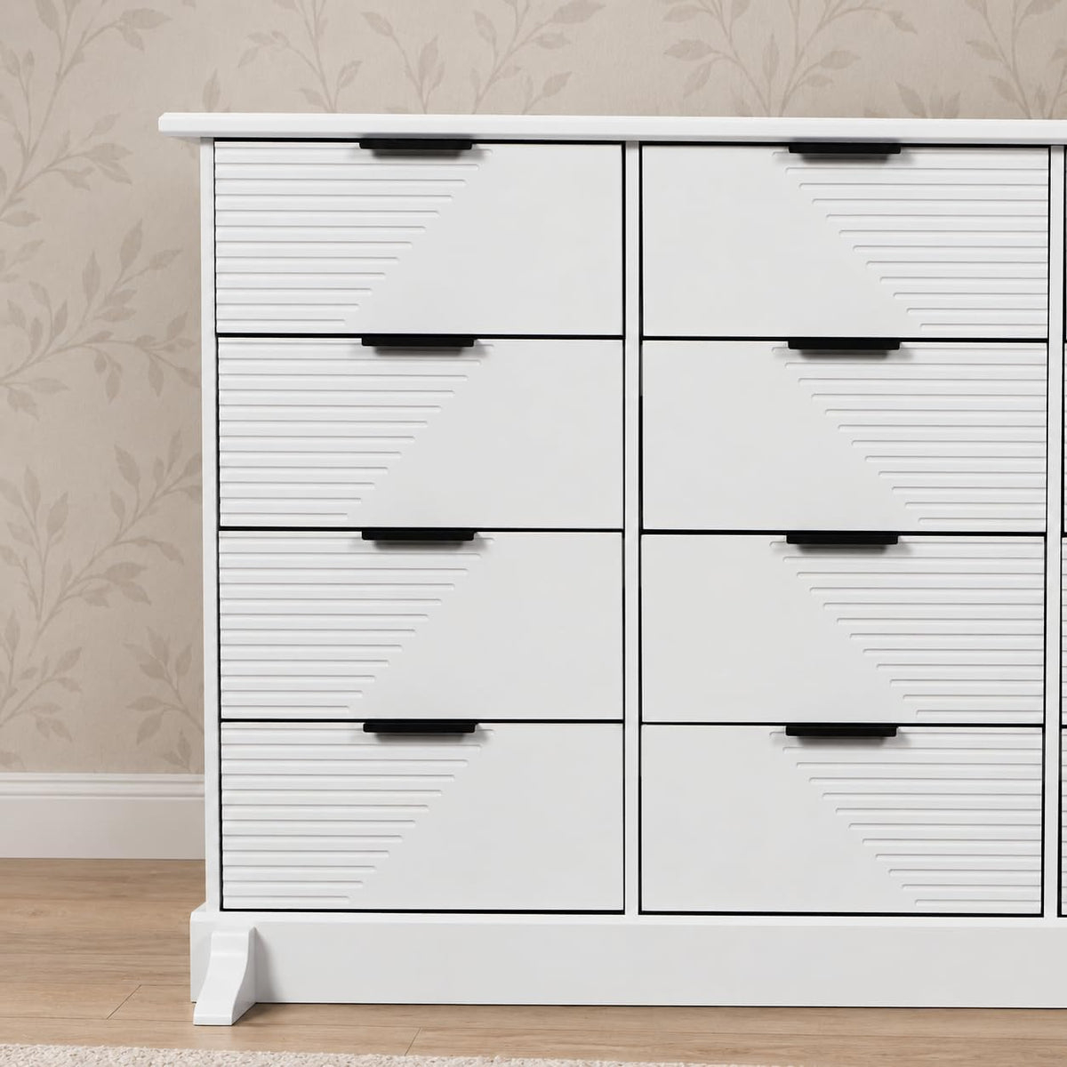 Loomie 16-Drawer Dresser for Bedroom, 63-Inch Wide White Dresser