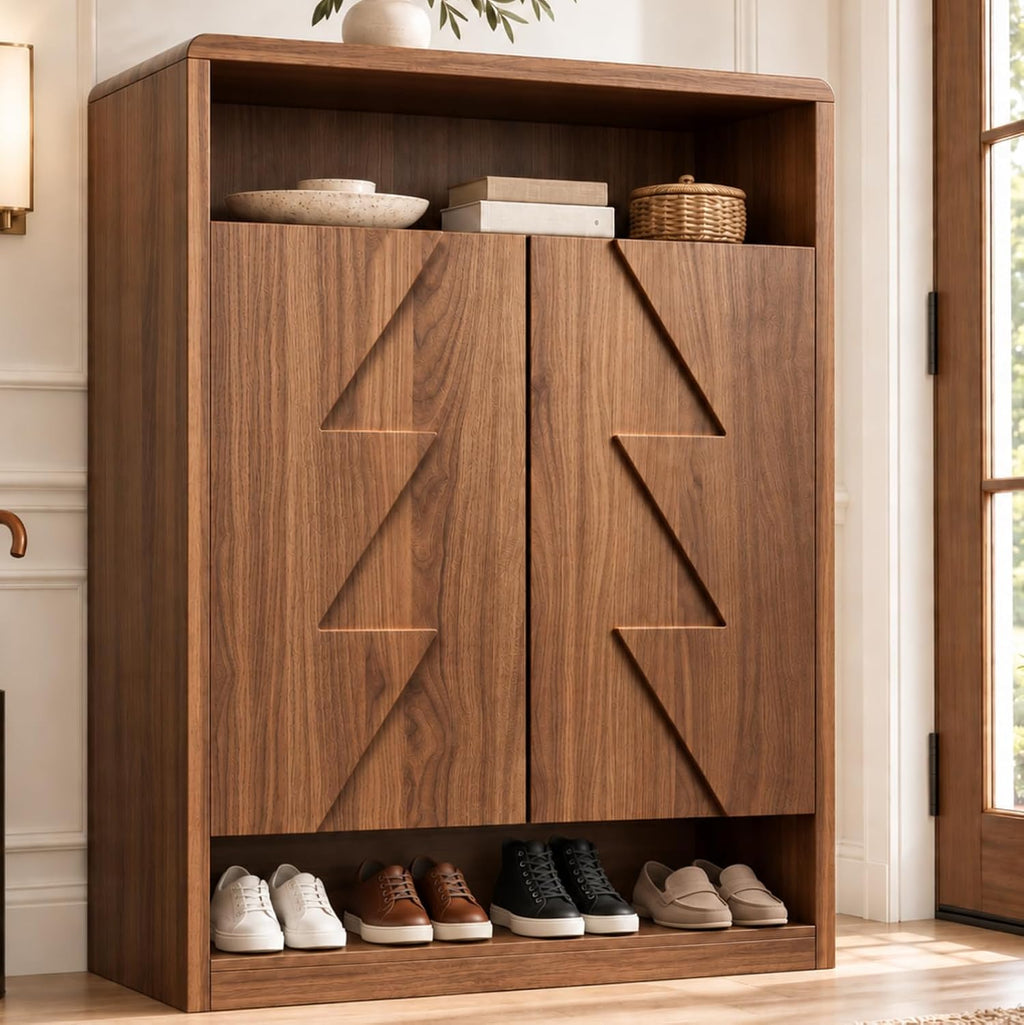 Wide Extra Large 6-Tier Shoe Cabinet for Entryway, 30 Pairs Shoe Storage