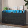 Gyfimoie 4 Drawers Dresser with Power Outlet, Chest of Drawers with LED Light, White Dresser Organizer with Open Storage Cubby, Modern Nightshatnd for Bedroom, Living Room, Entryway, Hallway
