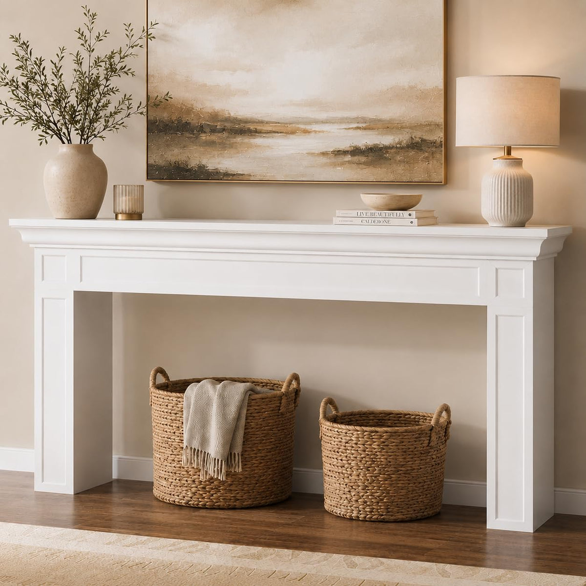 Loomie 63" Long Console Tables for Entryway, Black Entry Accent Table
