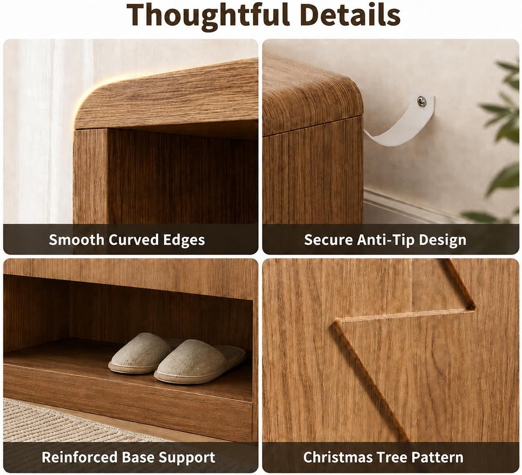 Wide Extra Large 6-Tier Shoe Cabinet for Entryway, 30 Pairs Shoe Storage