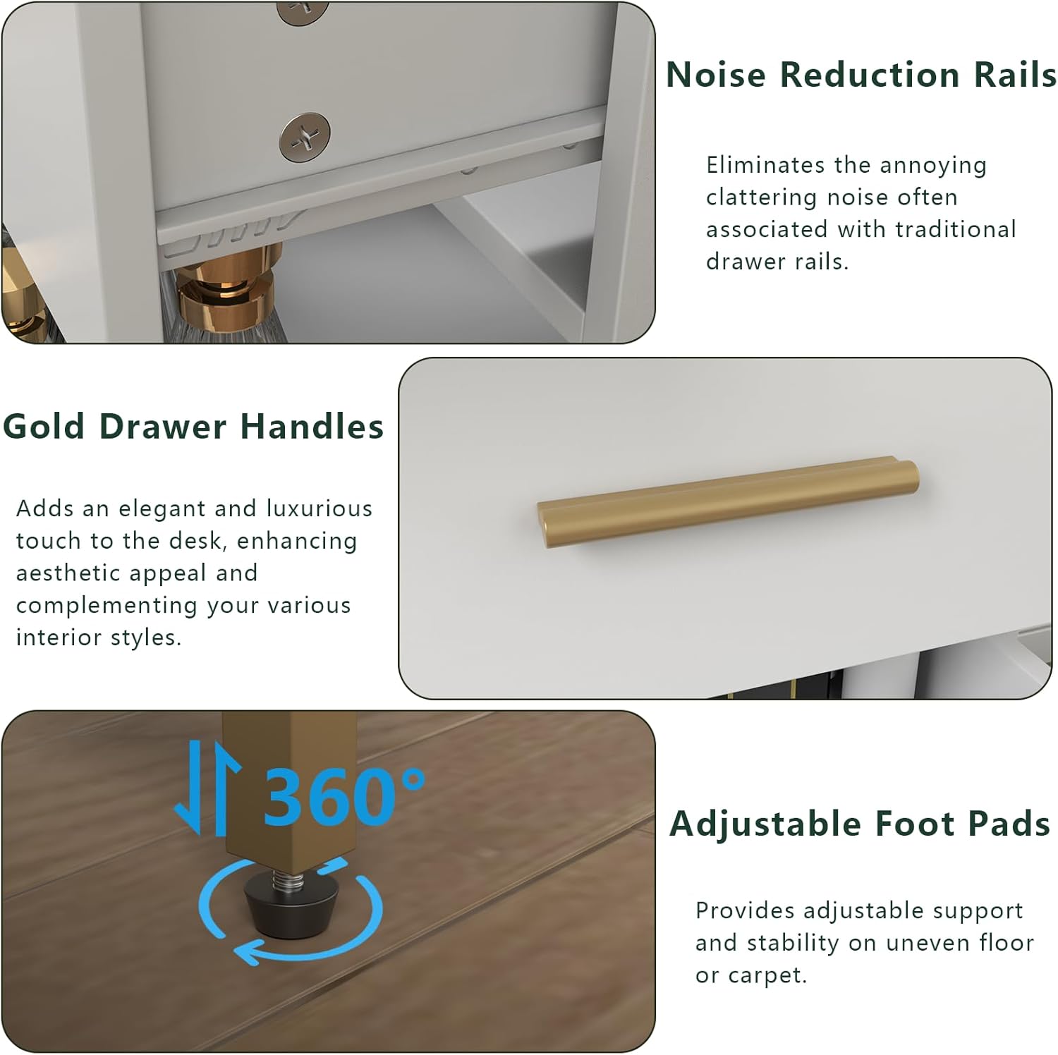 Loomie Large Makeup Table with Lighted Mirror & Power Outlet,Vanity Desk with 5 Drawers, Two Cubby & Shelf, Vanity Dresser with 11 Lights in 3 Lighting Colors for Bathroom, Bedroom,Makeup Room,White