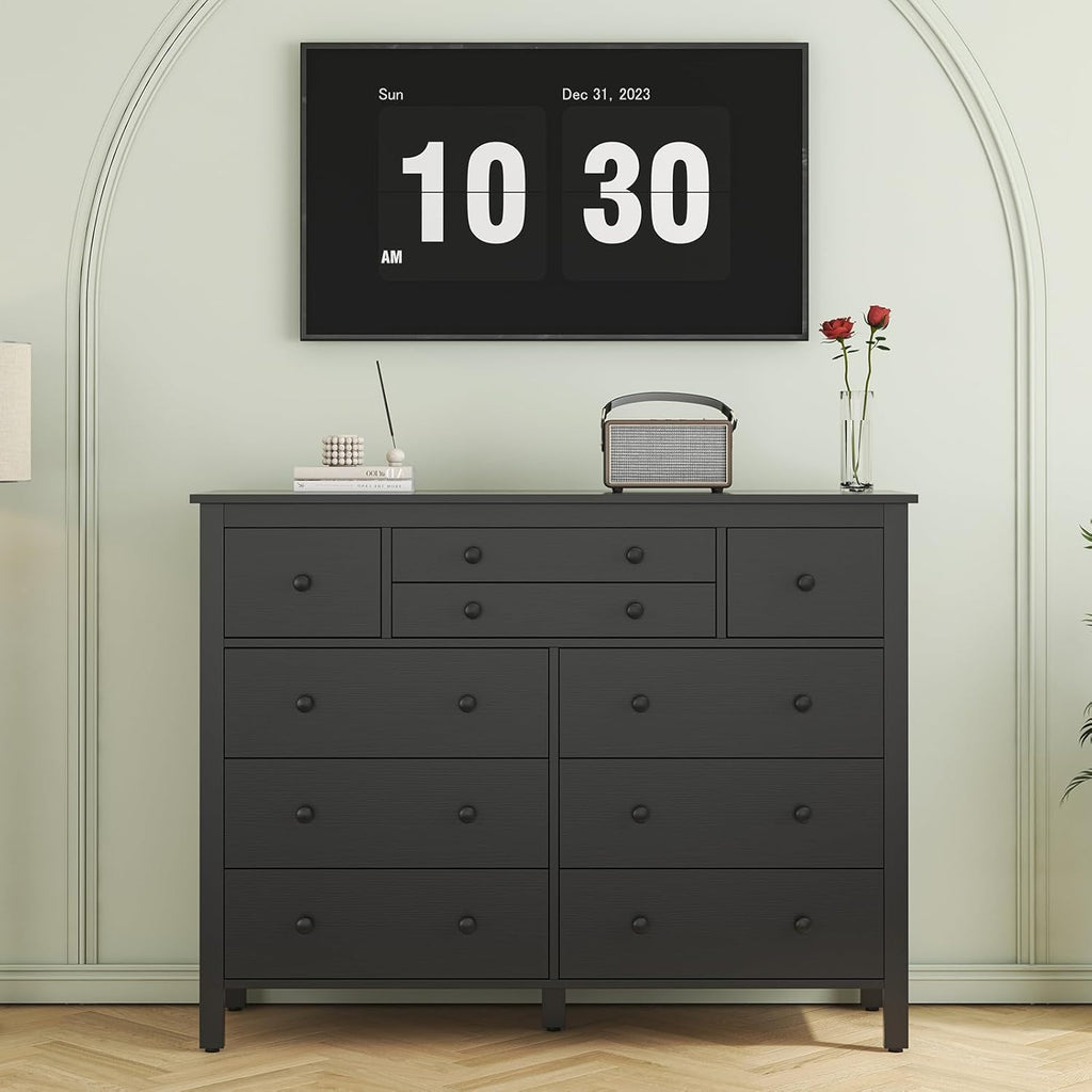 Loomie 10 Drawer Dresser for Bedroom, 47.2" Long Chest of Drawers with Deep Drawers