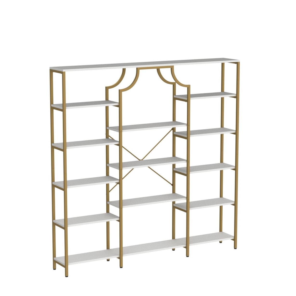 Loomie 8-Open Shelf Bookshelf Tall Storage Display Modern Open Book Case